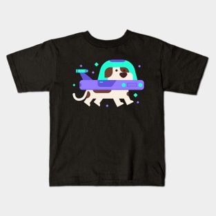 Dog in space Kids T-Shirt